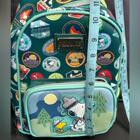 Brand New Never Used Camp Snoopy Backpack! Hard to find front pocket scene! - Picture 12 of 13